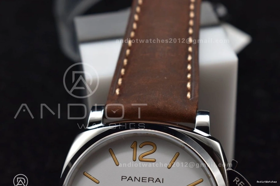 Luminor Strap Brown Edition Asso on Best White Due Dial Bold VSF 977 PAM1046 AXXXIV 0714